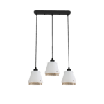 1833D-3LP White+Gold