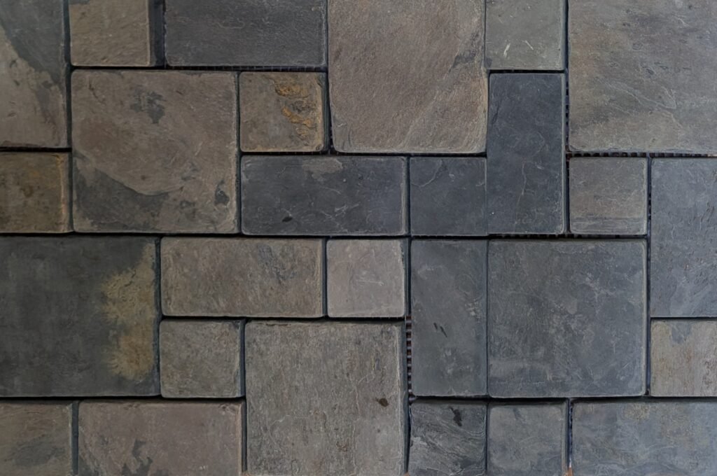 C.GOLD CHECK PATTERN MOSAIC