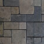 C.GOLD CHECK PATTERN MOSAIC