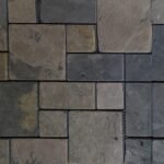 C.GOLD CHECK PATTERN MOSAIC