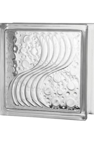 GLASS BLOCK SEA WAVE